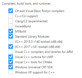 Component selection 1